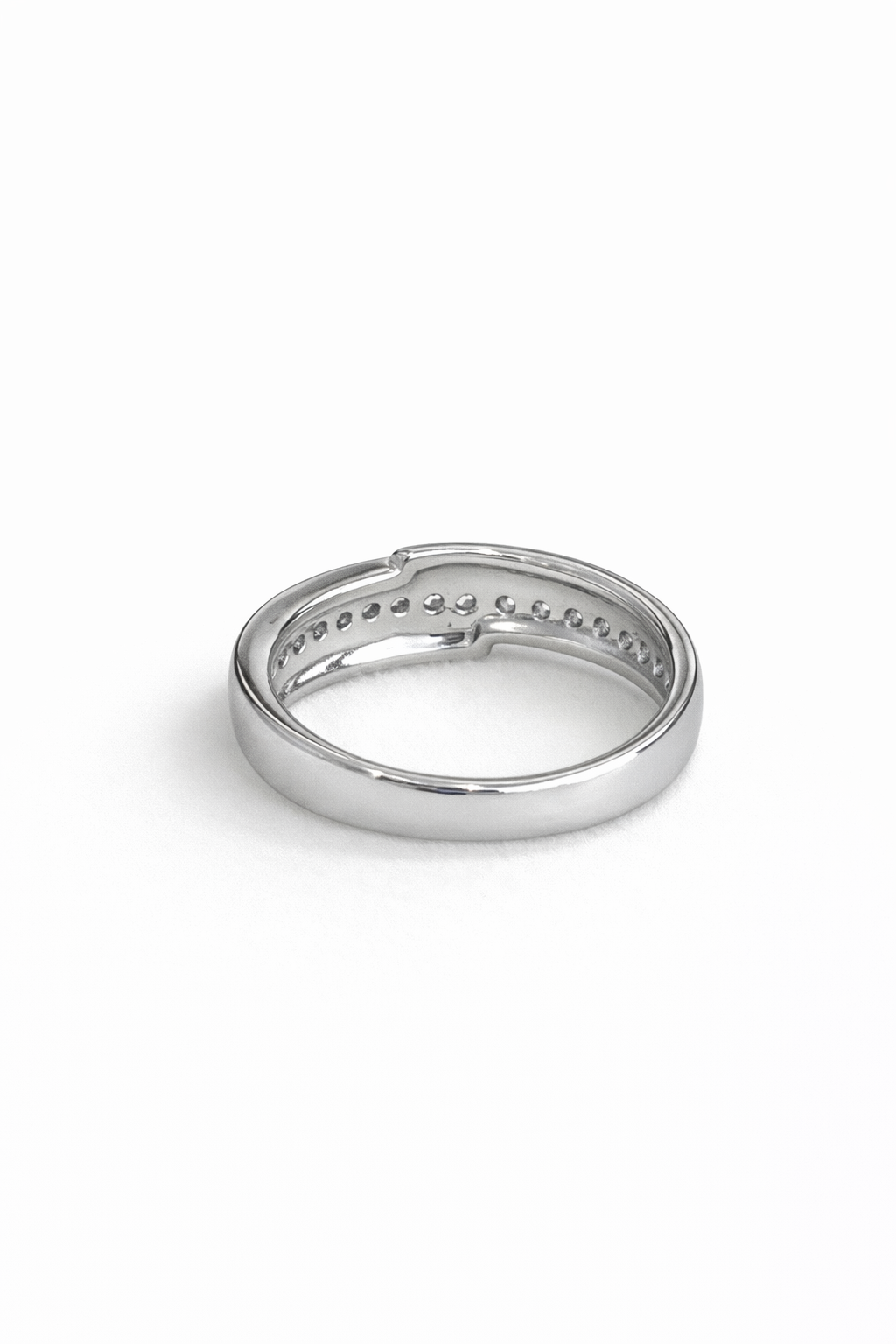 Channel-set diamond eternity ring