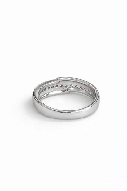Channel-set diamond eternity ring