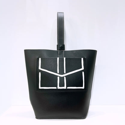 Estee Lauder Parfum Leather Tote Black