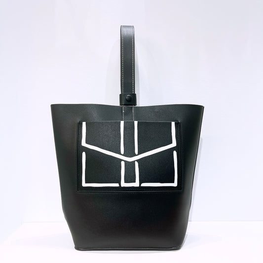 Estee Lauder Parfum Leather Tote Black
