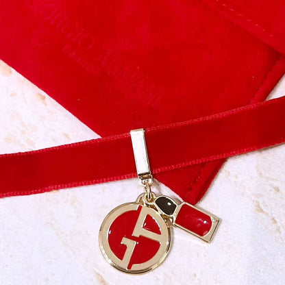 Giorgio Armani Beauty red velvet charm bracelet