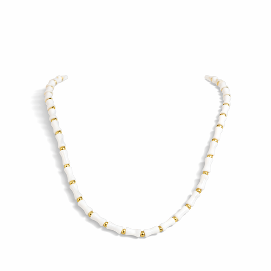 Beaded layered necklace