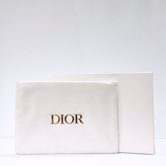 Dior Milky White Makeup Pouch