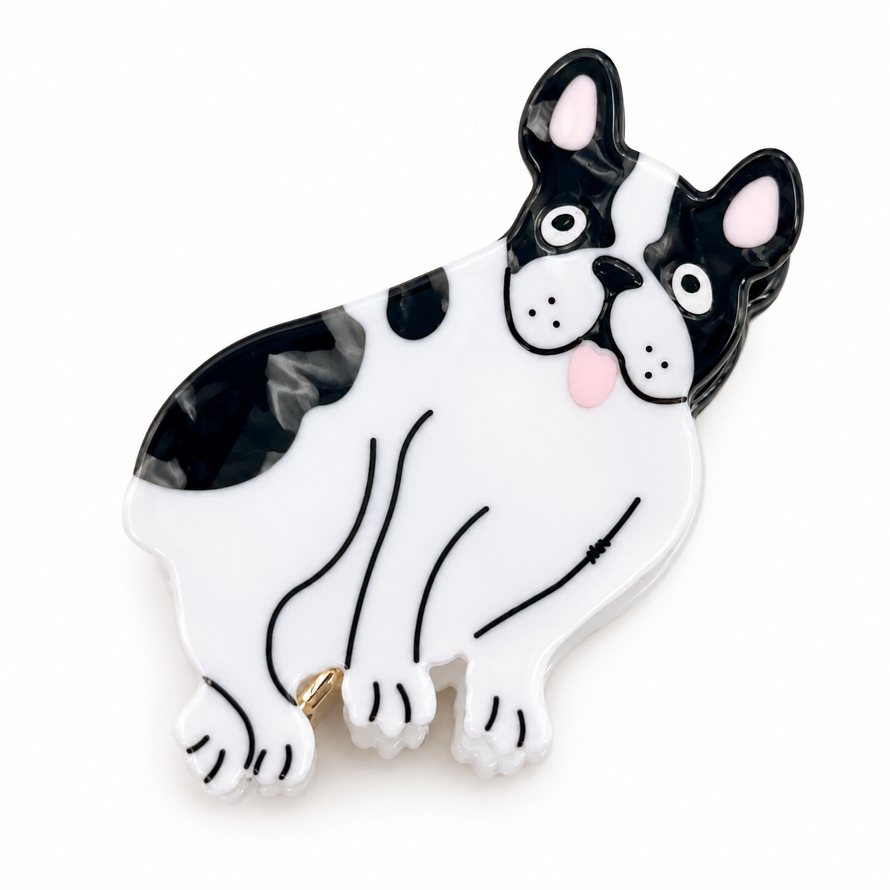 Cartoon cat and dog-shaped acetate hair claws