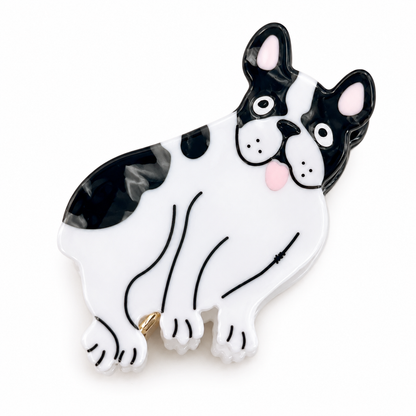 Cartoon cat and dog-shaped acetate hair claws