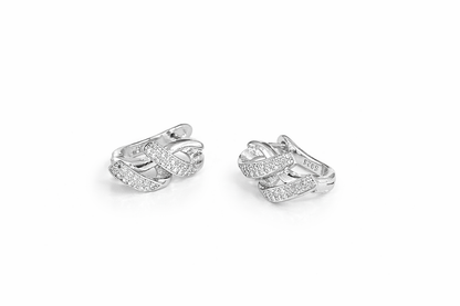 Intertwined earrings