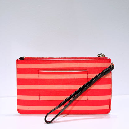 Kate Spade Pink Striped Slim Wristlet