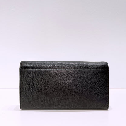 Marc Jacobs Black Leather Continental Flap Wallet