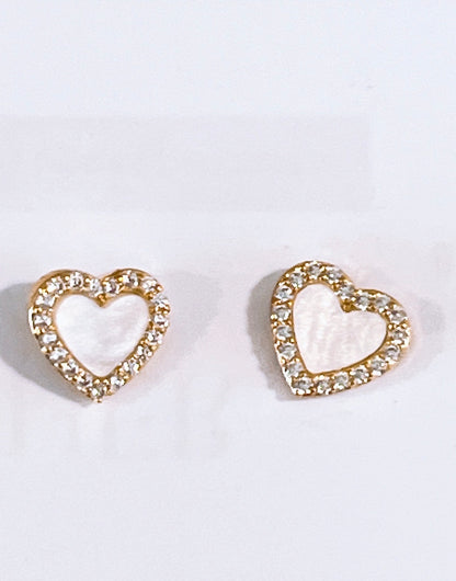 Mini Heart Stud Earrings