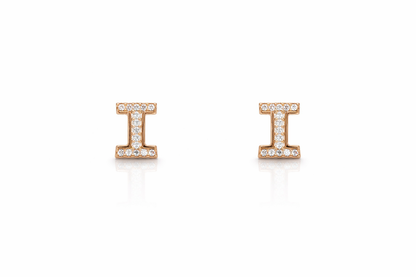 I”Rose Gold earrings