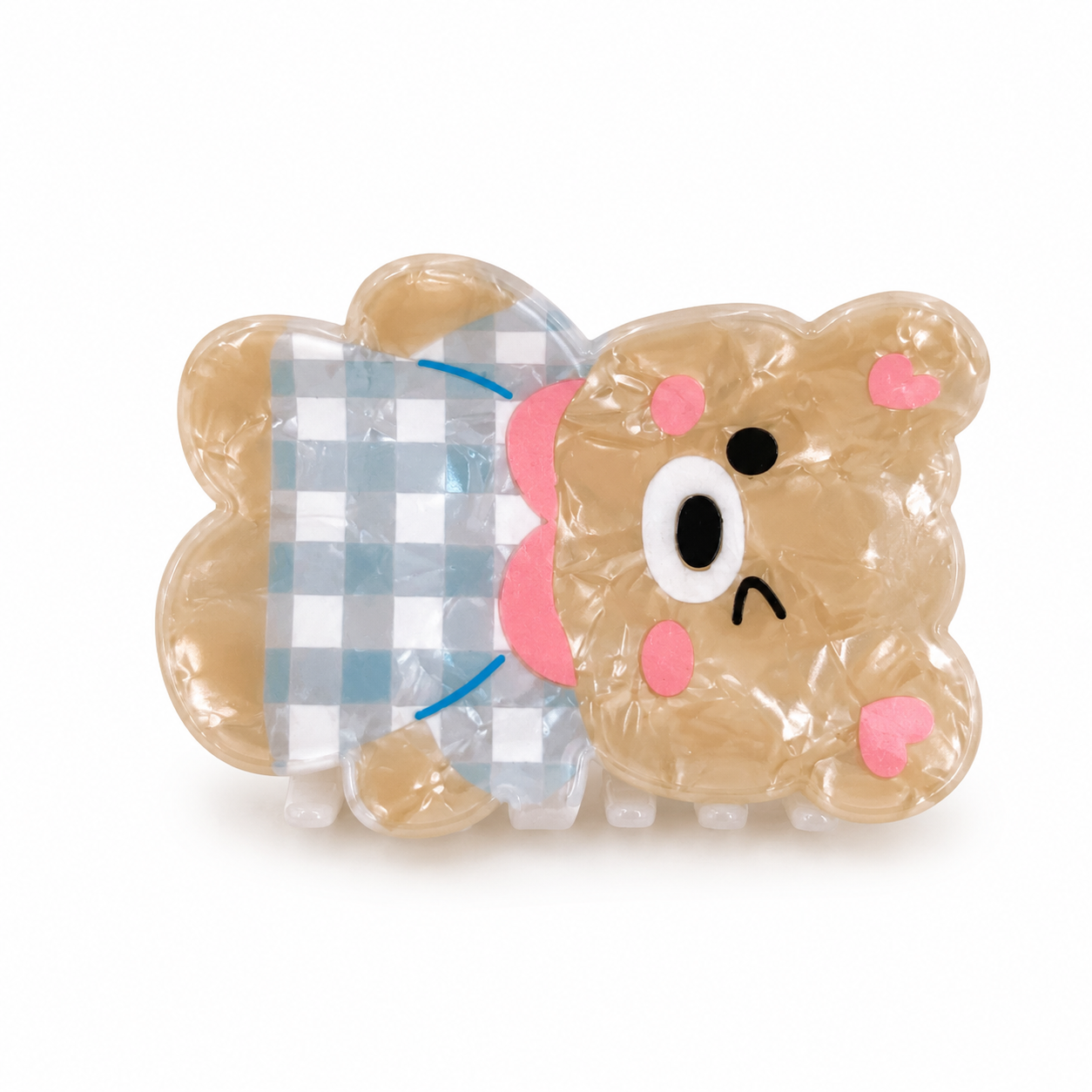 Cartoon cat and dog-shaped acetate hair claws