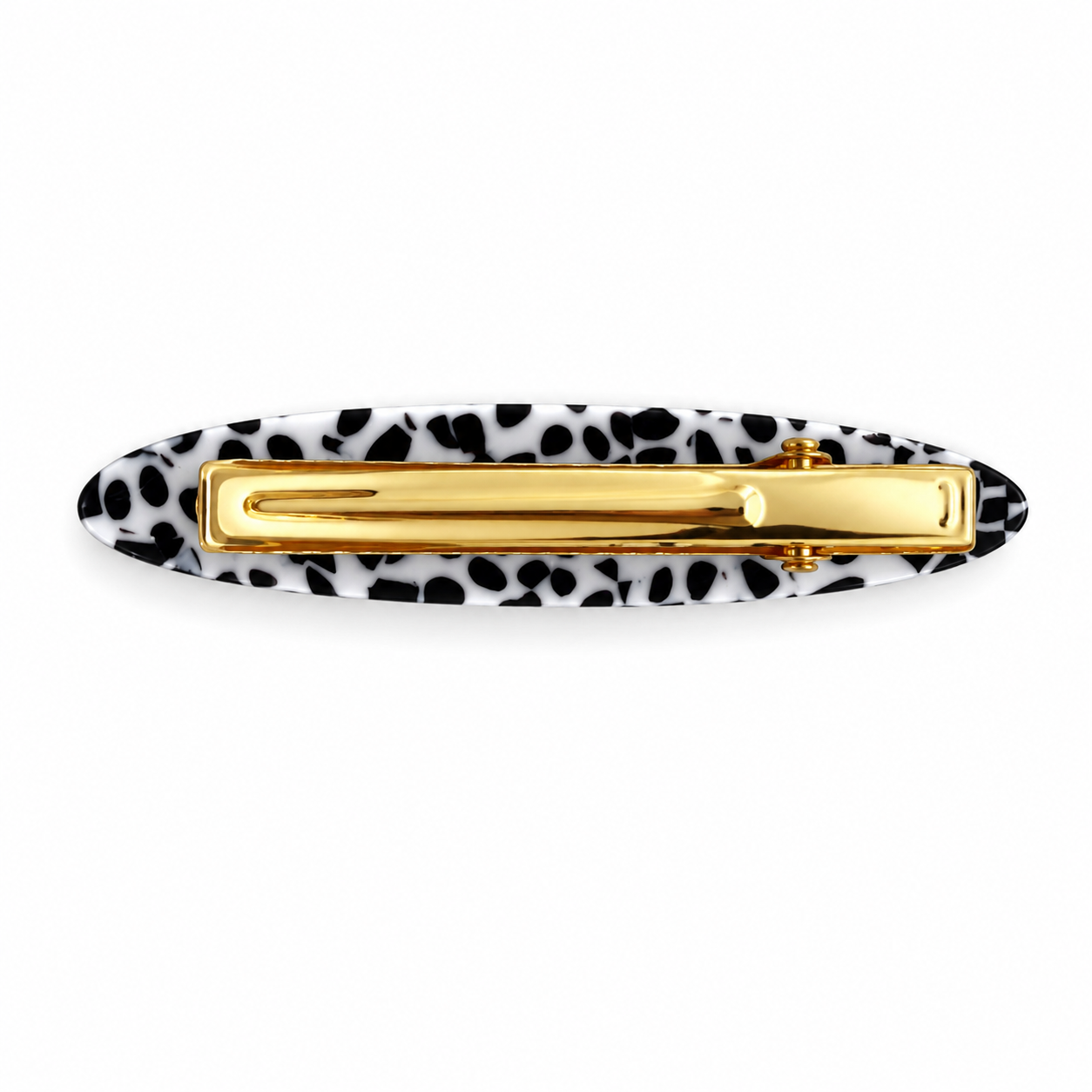 French Acetate Hollow Oval Hair Clips