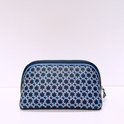Kate Spade Make Up Cosmetic Bag Spade Link Pouch Travel Navy