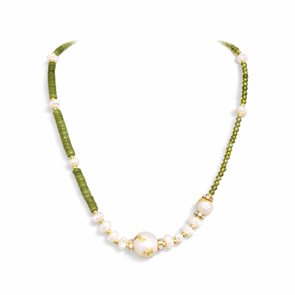Jade pearl necklace