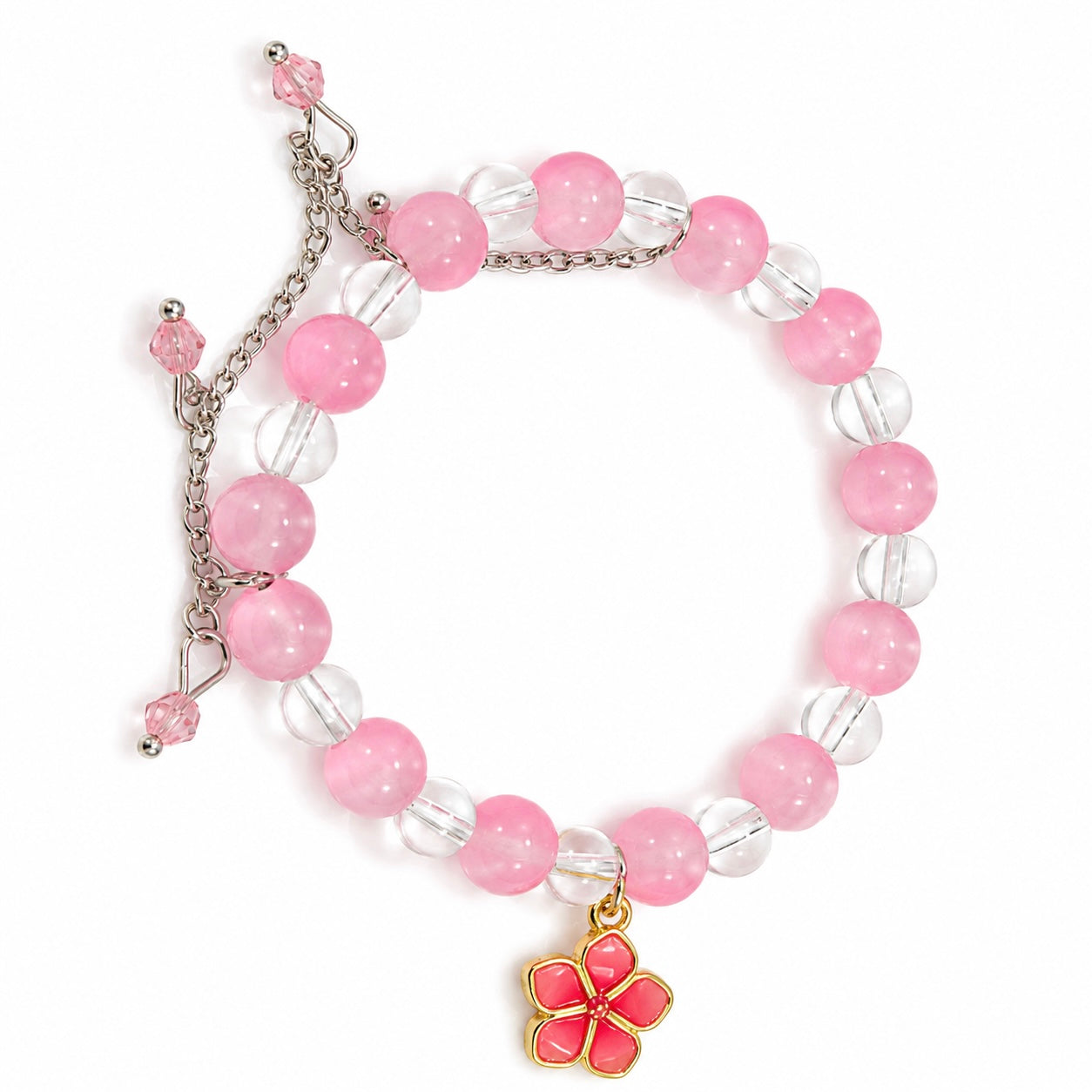 Blossom Pink Crystal Bracelet