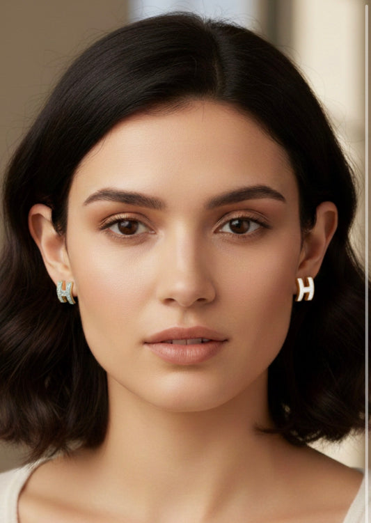 Mini Pop H earrings