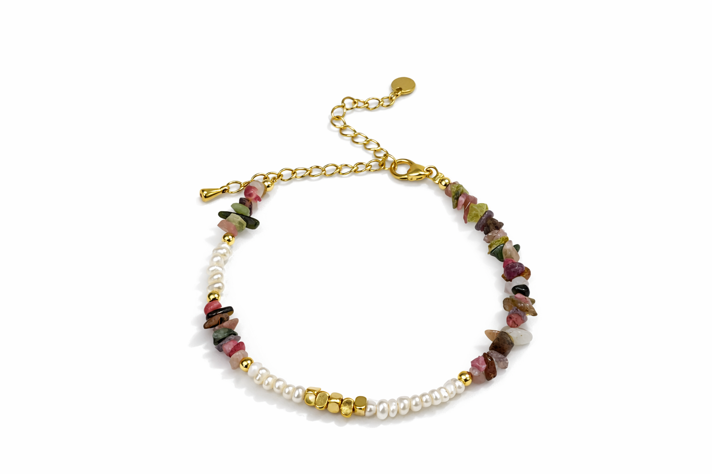 Jasper gravel pearl bracelet