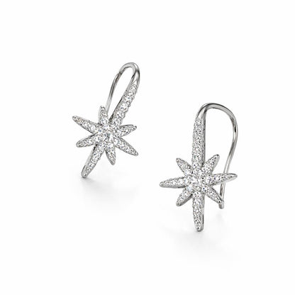 Shiny Star Drop Earrings