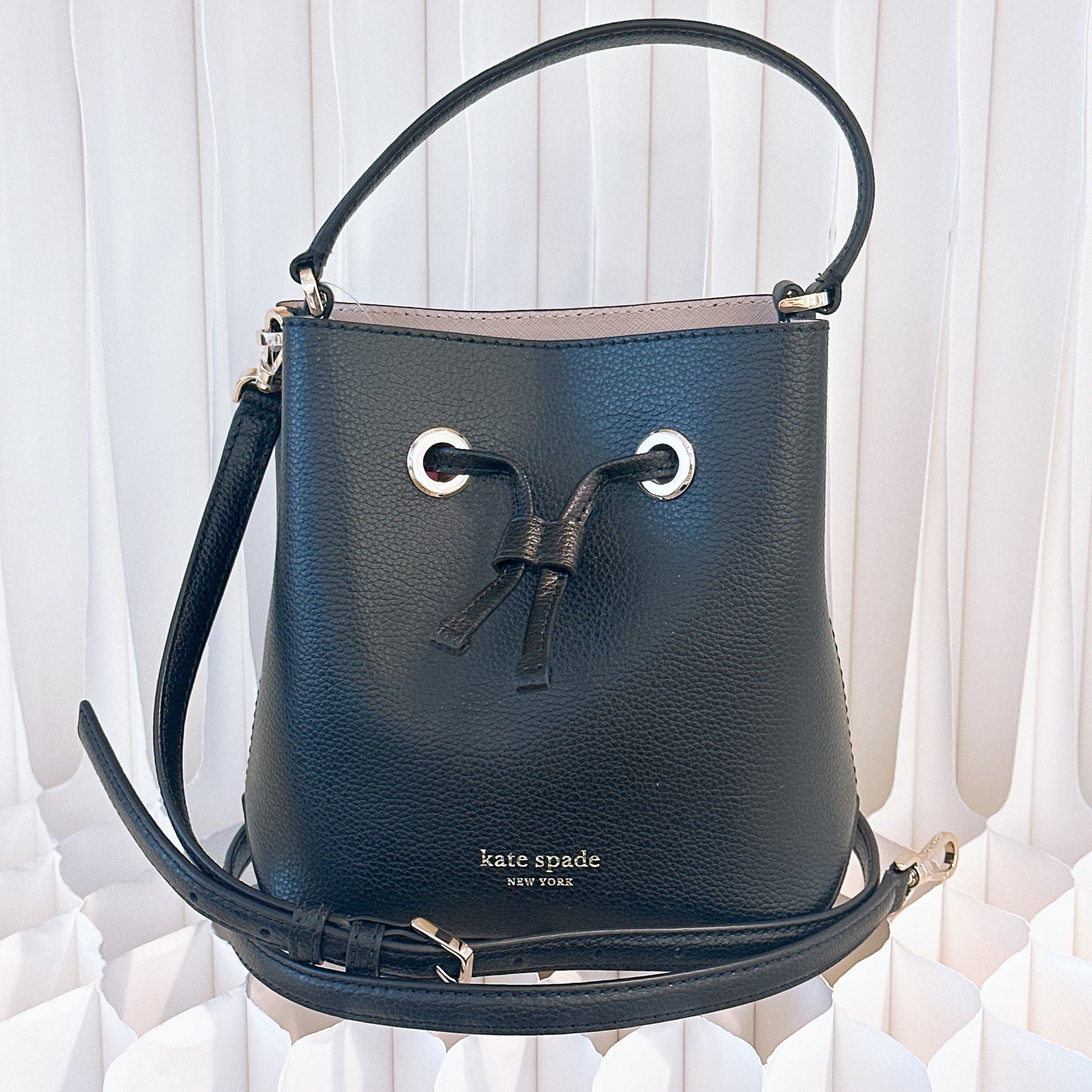 Kate Spade Black Leather Eva Small
Tote/Crossbody Purse ,New