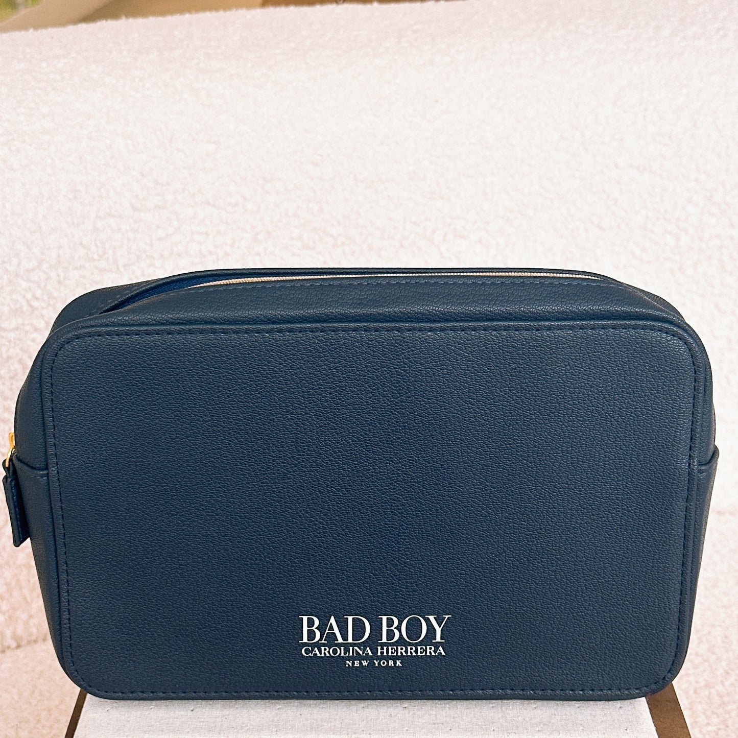 Carolina Herrera (CH) Bad Boy Navy Blue Toiletry Bag 💕