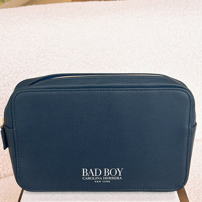 Carolina Herrera (CH) Bad Boy Navy Blue Toiletry Bag 💕