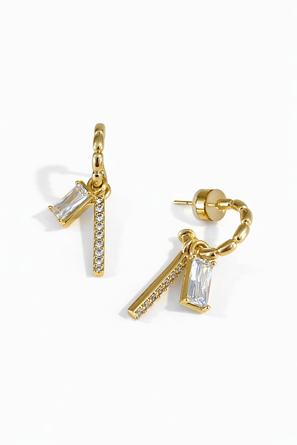 Baguette Dangle Flat Backs