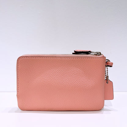 Coach Double Corner Zip Wristlet Wallet