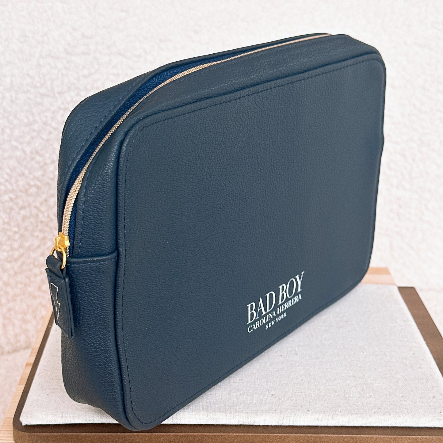 Carolina Herrera (CH) Bad Boy Navy Blue Toiletry Bag 💕