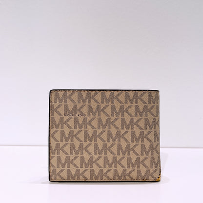 Michael Kors Cooper Striped Logo Billfold Wallet With Coin Pouch