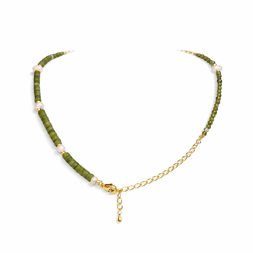 Jade pearl necklace