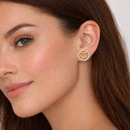 Smiley Face Stud Earrings