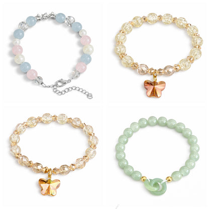 Lucky Spoon -Crystal-Style Bead Bracelet