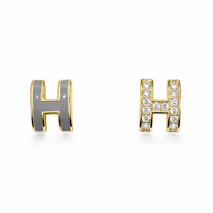 Mini Pop H earrings