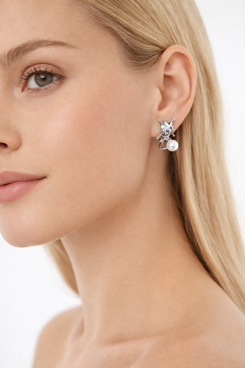 Star Pearl Earrings