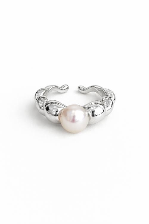 Open pearl ring
