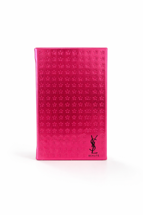 YSL Beauté Pink star embossed notebook