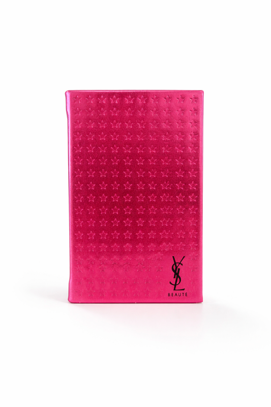 YSL Beauté Pink star embossed notebook