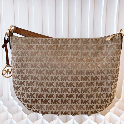 MICHAEL KORS BEDFORD CRESCENT
MK SIGNATURE BROWN SHOULDER