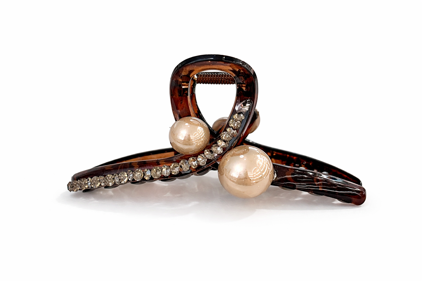 Pearl rhinestone hair clip