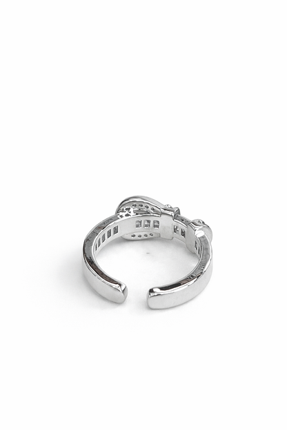 Belt buckle-style ring