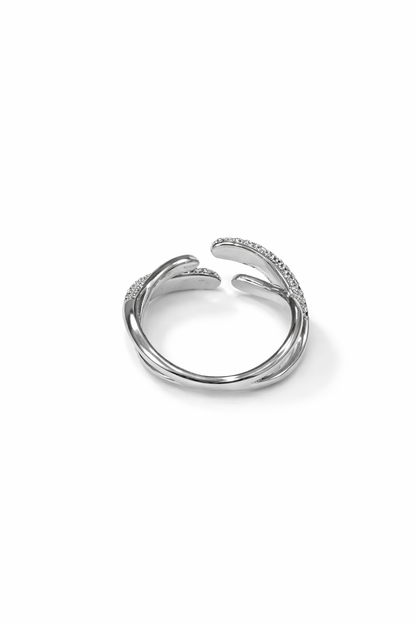 Diamond Open Cuff Ring
