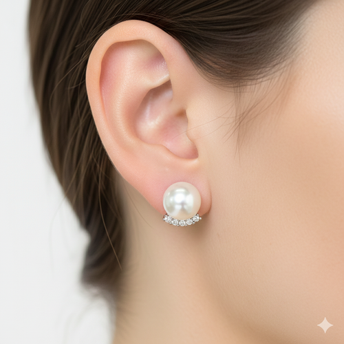 Glimmering Pearl Studs