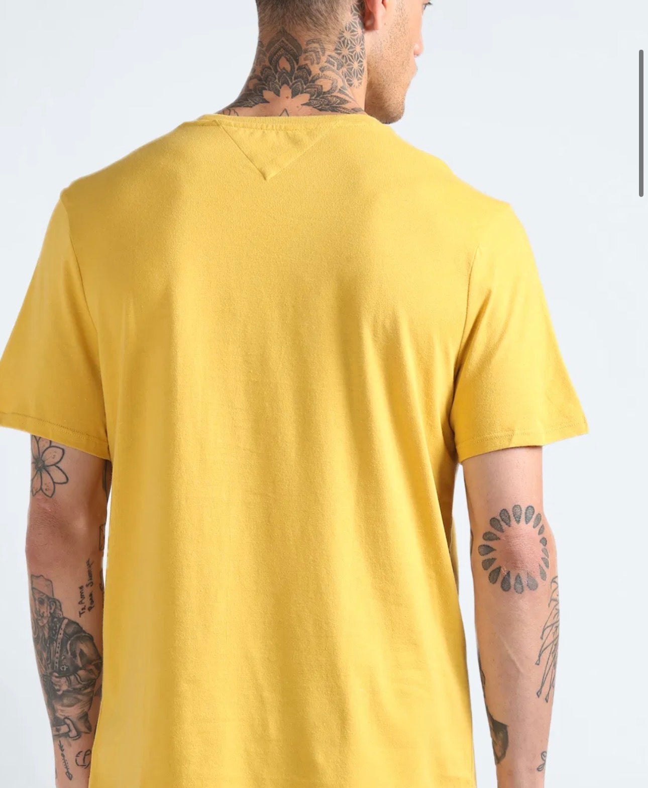 Tommy Hilfiger Cotton Short Sleeves Round Neck T-shirt Yellow