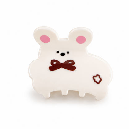 Cartoon cat and dog-shaped acetate hair claws
