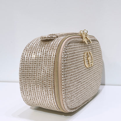 Dior Beauty Holiday 2025 Gold Makeup Pouch