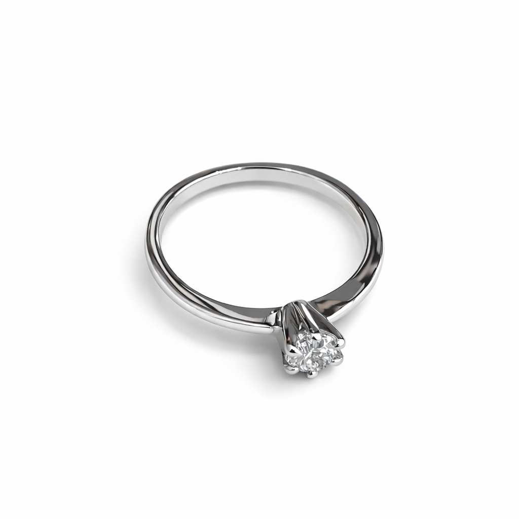 Solitaire diamond ring