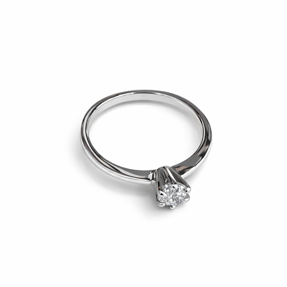 Solitaire diamond ring