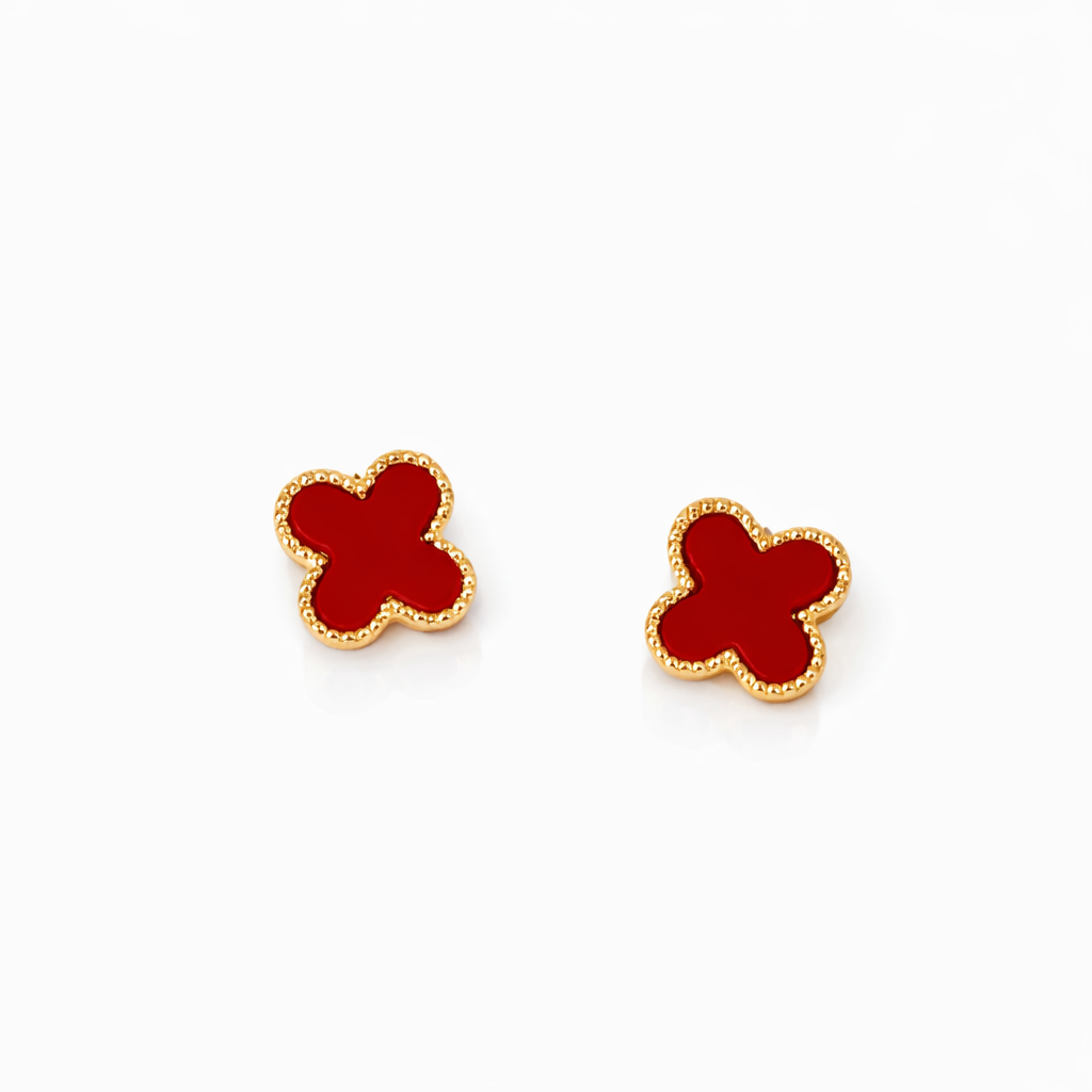 4-Clover Stud Earrings