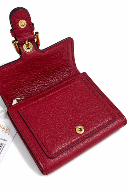 Michael Kors Cooper Cherry Md Carryall Leather Wallet