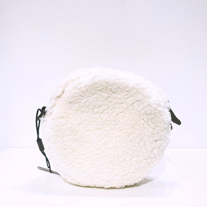 Tommy Jeans small imitation lambskin embroidery LOGO round cross-body bag
